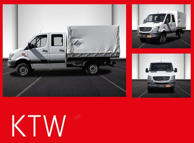 MERCEDES-BENZ Sprinter 316CDI DOKA,Allrad,Klima,Standhzg.... - Van flatbed, Van kombi: gambar 1 MERCEDES-BENZ Sprinter 316CDI DOKA,Allrad,Klima,Standhzg.... - Van flatbed, Van kombi: gambar 1