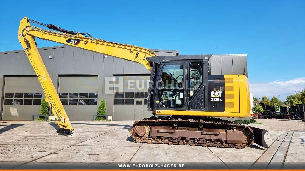 Ekskavator perayap CAT 312 E L, Bagger mit Long Reach 12 m, Klima, Kamera: gambar 9