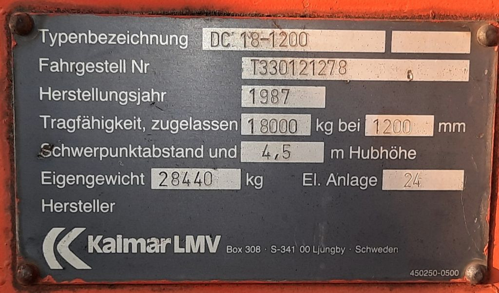 Kalmar DC18-1200 - Forklift diesel: gambar 4 Kalmar DC18-1200 - Forklift diesel: gambar 4