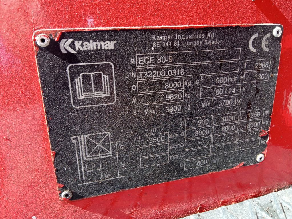 Kalmar ECE80-9 - Forklift listrik: gambar 5 Kalmar ECE80-9 - Forklift listrik: gambar 5