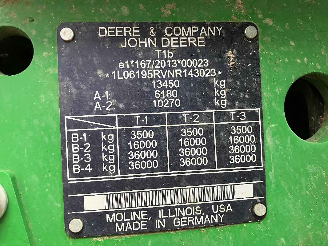 John Deere 6195R - Traktor: gambar 5 John Deere 6195R - Traktor: gambar 5