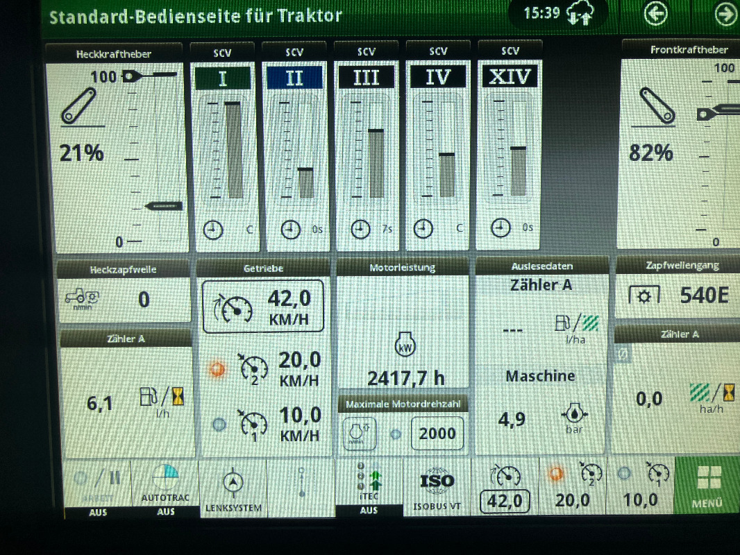 John Deere 6R185 - Traktor: gambar 2 John Deere 6R185 - Traktor: gambar 2