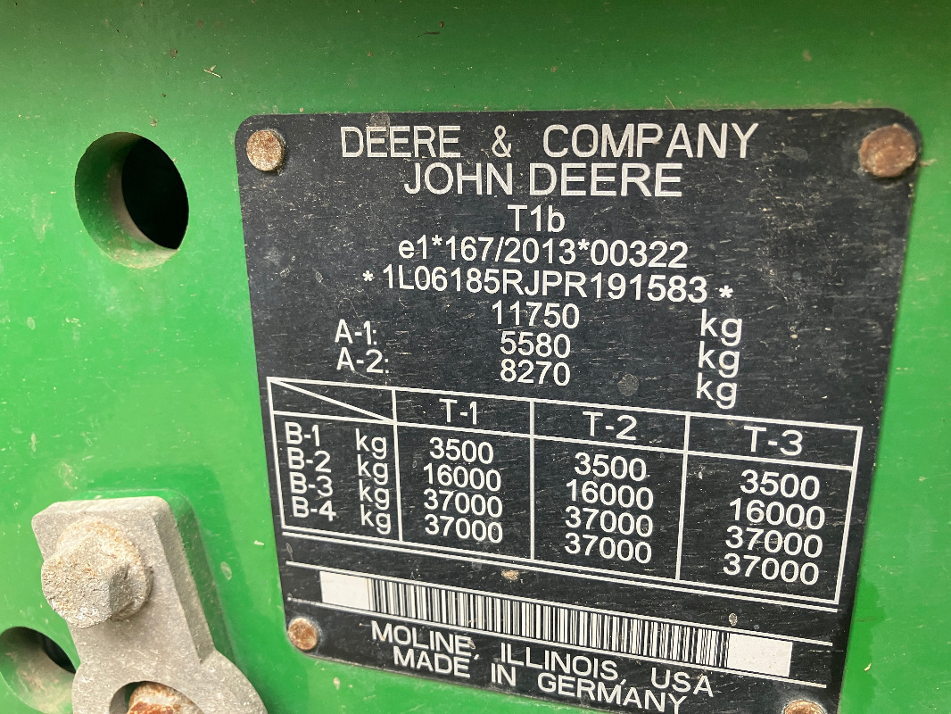 John Deere 6R185 - Traktor: gambar 2 John Deere 6R185 - Traktor: gambar 2