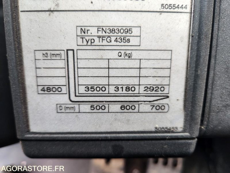 CHARIOT JUNGHEINRICH DFG 435s 480DZ - 2008 / 3260 HEURES - Forklift LPG: gambar 3 CHARIOT JUNGHEINRICH DFG 435s 480DZ - 2008 / 3260 HEURES - Forklift LPG: gambar 3