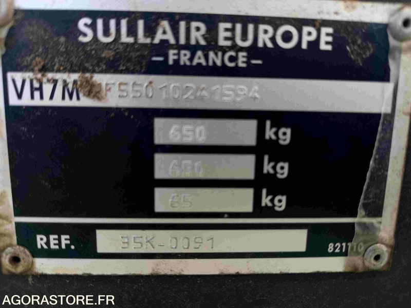 COMPRESSEUR DE CHANTIER S35 SULLAIR - 2001 - 197H -FONCTIONNEL VENDU DANS L ETAT - Kompresor udara: gambar 4 COMPRESSEUR DE CHANTIER S35 SULLAIR - 2001 - 197H -FONCTIONNEL VENDU DANS L ETAT - Kompresor udara: gambar 4