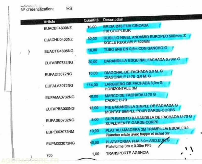 Echafaudage - Peralatan dan perlengkapan: gambar 4 Echafaudage - Peralatan dan perlengkapan: gambar 4