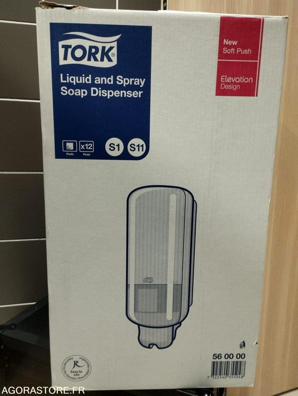 Lot 12 distributeurs savon Tork S1 S11 56 00 00 - Peralatan dan perlengkapan: gambar 1 Lot 12 distributeurs savon Tork S1 S11 56 00 00 - Peralatan dan perlengkapan: gambar 1
