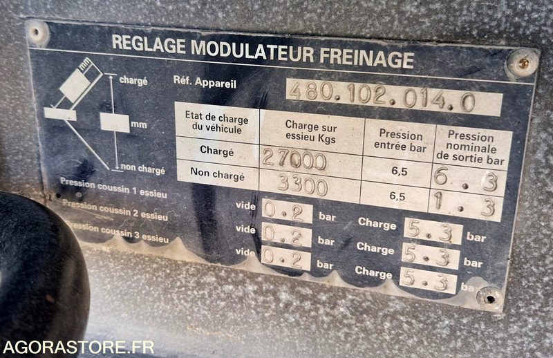 Remorque 3 essieux SAMRO - Semi-trailer: gambar 3 Remorque 3 essieux SAMRO - Semi-trailer: gambar 3