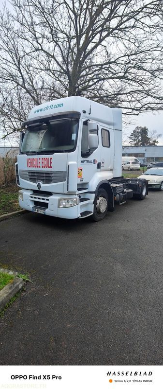 TRACTEUR RENAULT PREMIUM AUTO ECOLE 2009 PARC 4756 - Tractor head: gambar 1 TRACTEUR RENAULT PREMIUM AUTO ECOLE 2009 PARC 4756 - Tractor head: gambar 1