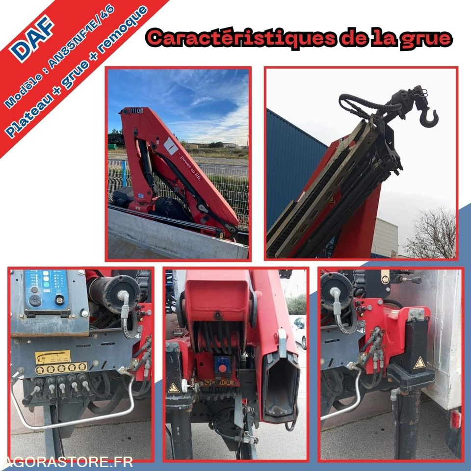 Camion DAF plateau avec grue HMF + Remorque Lecitrail - Truk: gambar 5 Camion DAF plateau avec grue HMF + Remorque Lecitrail - Truk: gambar 5