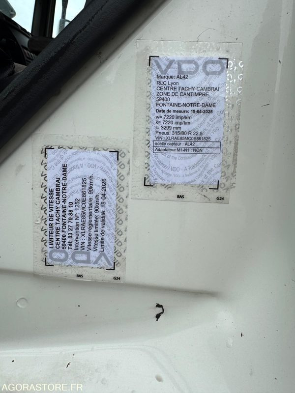 Truk Porteur DAF CF460 19T Ampliroll GUIMA - 2009 - 801000km: gambar 12