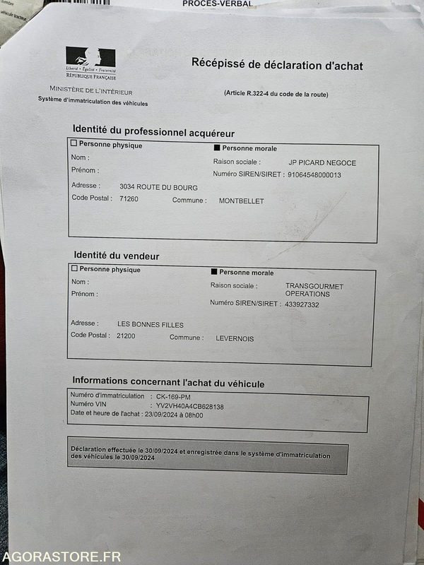 Porteur Volvo frigo - Truk: gambar 5 Porteur Volvo frigo - Truk: gambar 5