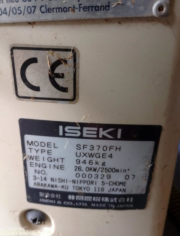 Tondeuse Iseki SF 370 2008 4000h fonctionnel - Mesin pemotong rumput: gambar 4 Tondeuse Iseki SF 370 2008 4000h fonctionnel - Mesin pemotong rumput: gambar 4