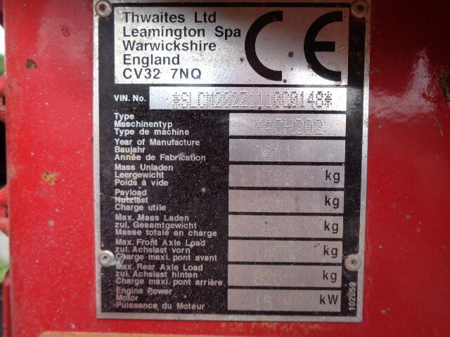 Tempat sampah mini Thwaites: gambar 6 Tempat sampah mini Thwaites: gambar 6