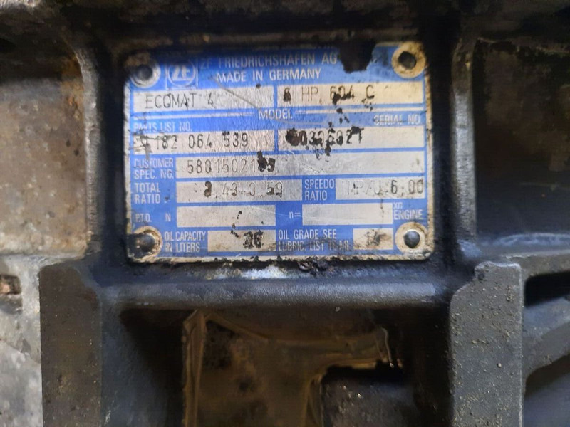 Iveco ZF 6HP604C Cursor 8. 6HP594C - Gearbox: gambar 2 Iveco ZF 6HP604C Cursor 8. 6HP594C - Gearbox: gambar 2