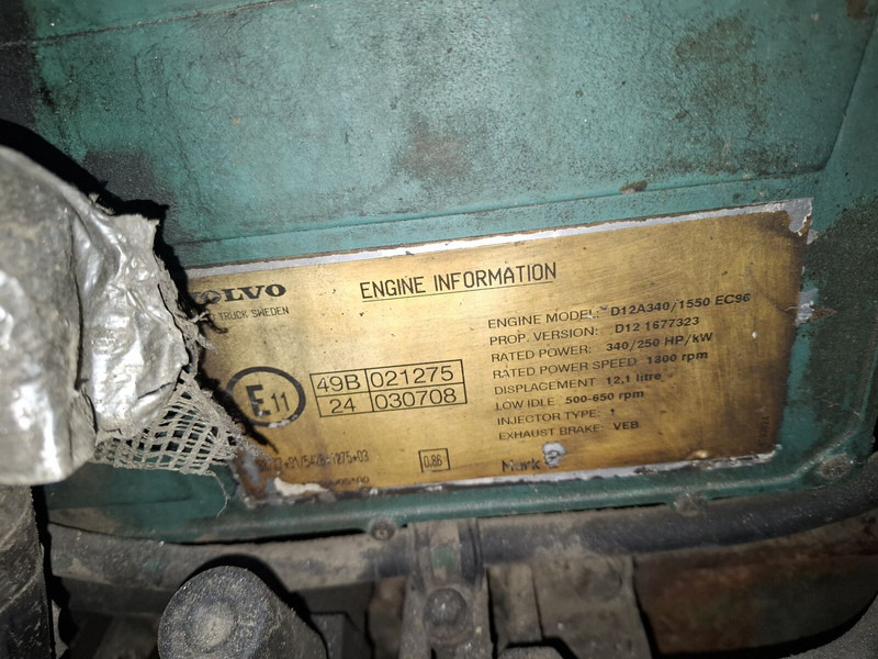 Volvo D12A - Mesin: gambar 3 Volvo D12A - Mesin: gambar 3