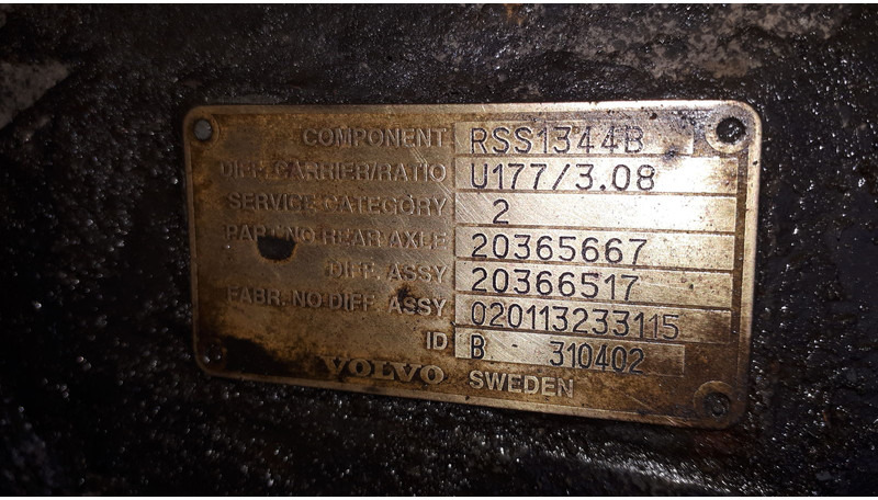 Volvo MS17X.- 3.08 .\5.29\ 5.63. - Gigi diferensial: gambar 3 Volvo MS17X.- 3.08 .\5.29\ 5.63. - Gigi diferensial: gambar 3