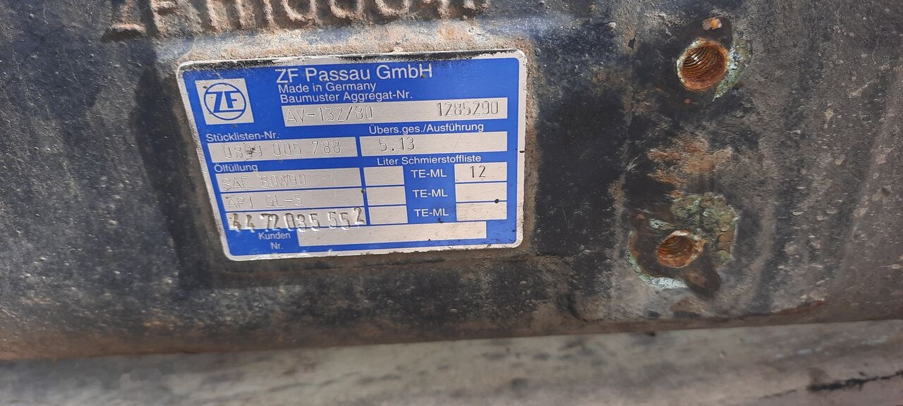 ZF Eaton Neoplan 660.4.22 Mersedes 407. Citara-2.84 DAF-1339G.2.93 Scania - As roda belakang untuk Bus: gambar 1 ZF Eaton Neoplan 660.4.22 Mersedes 407. Citara-2.84 DAF-1339G.2.93 Scania - As roda belakang untuk Bus: gambar 1