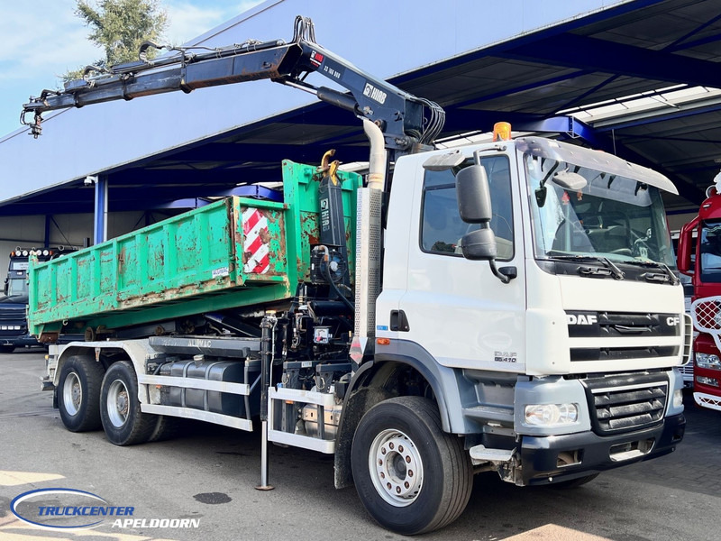 DAF CF 85.410 ATE, Hiab 166, 6x4 Steel spring - Hook lift, Truk derek: gambar 1 DAF CF 85.410 ATE, Hiab 166, 6x4 Steel spring - Hook lift, Truk derek: gambar 1