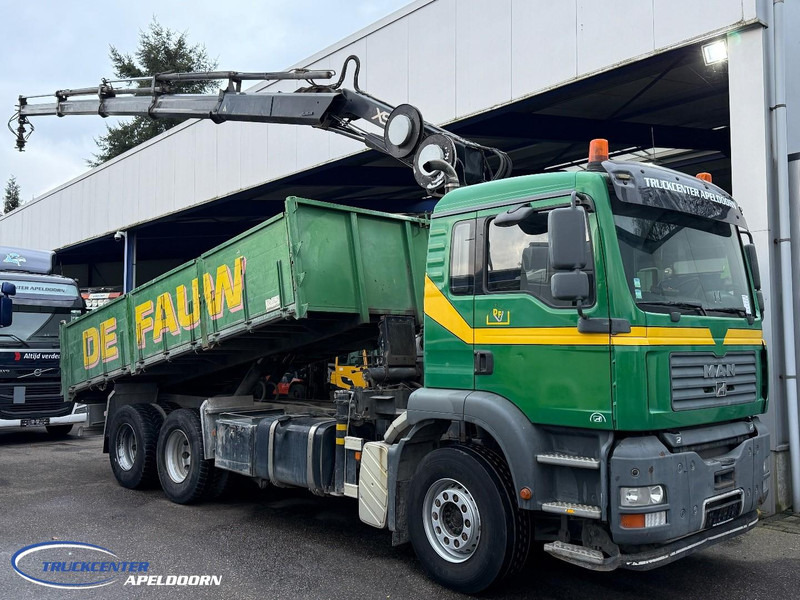 MAN TGA 26.390 6x4, Handgeschakeld, HIAB 166 E-4 - Truk jungkit, Truk derek: gambar 1 MAN TGA 26.390 6x4, Handgeschakeld, HIAB 166 E-4 - Truk jungkit, Truk derek: gambar 1
