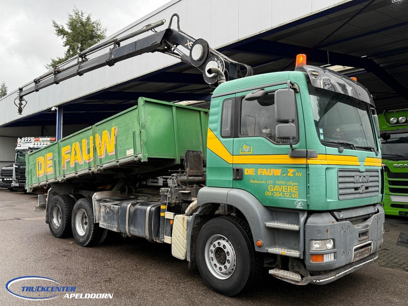MAN TGA 26.390 6x4, Handgeschakeld, HIAB 166 E-4 - Truk jungkit, Truk derek: gambar 1 MAN TGA 26.390 6x4, Handgeschakeld, HIAB 166 E-4 - Truk jungkit, Truk derek: gambar 1