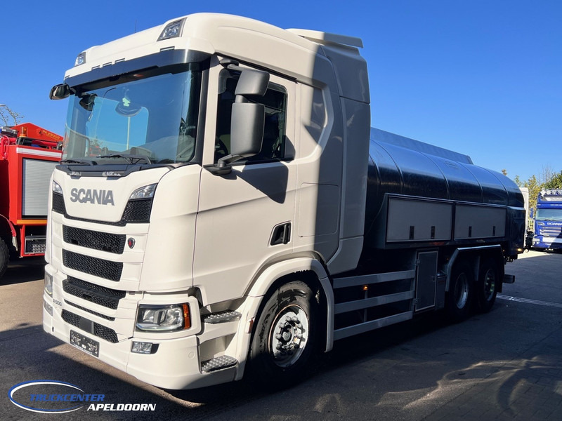 Scania R500 NGS 15000 Liter, Retarder, Steering axle, Stainless steel - Edelstahlt, Milk - Milch - Water - Truk tangki: gambar 3 Scania R500 NGS 15000 Liter, Retarder, Steering axle, Stainless steel - Edelstahlt, Milk - Milch - Water - Truk tangki: gambar 3