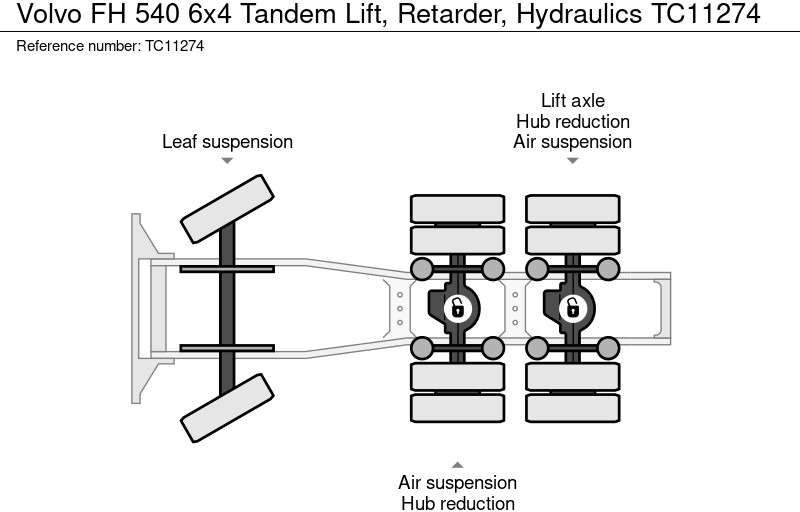 Volvo FH 540 6x4 Tandemlift, Retarder, Hydrauliek - Tractor head: gambar 2 Volvo FH 540 6x4 Tandemlift, Retarder, Hydrauliek - Tractor head: gambar 2