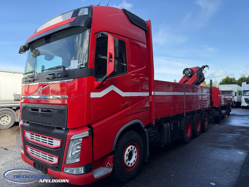 Volvo FH 500 8x4, HMF 2120 K4 + Rotator, + Krone trailer - Truk flatbed, Truk derek: gambar 3 Volvo FH 500 8x4, HMF 2120 K4 + Rotator, + Krone trailer - Truk flatbed, Truk derek: gambar 3