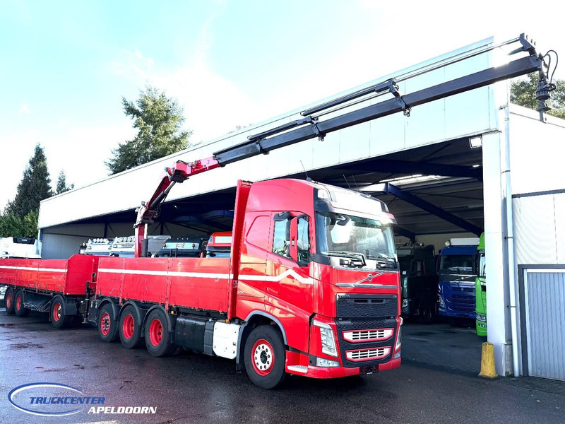 Volvo FH 500 8x4, HMF 2120 K4 + Rotator, + Krone trailer - Truk flatbed, Truk derek: gambar 1 Volvo FH 500 8x4, HMF 2120 K4 + Rotator, + Krone trailer - Truk flatbed, Truk derek: gambar 1