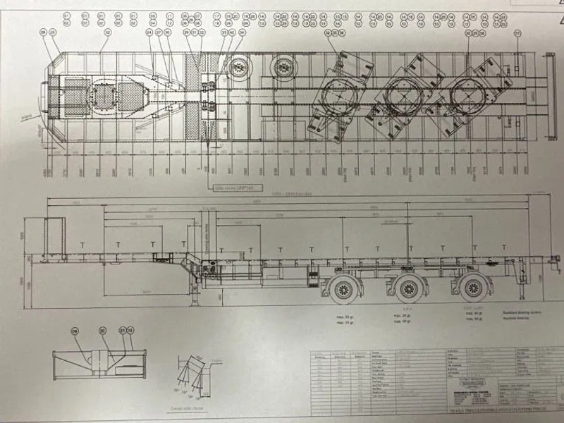 Broshuis 3 X EXTENDABLE TOTALE 42 M + EXTENSION TRACK DEFECTIVE - Semi-trailer low bed: gambar 2 Broshuis 3 X EXTENDABLE TOTALE 42 M + EXTENSION TRACK DEFECTIVE - Semi-trailer low bed: gambar 2