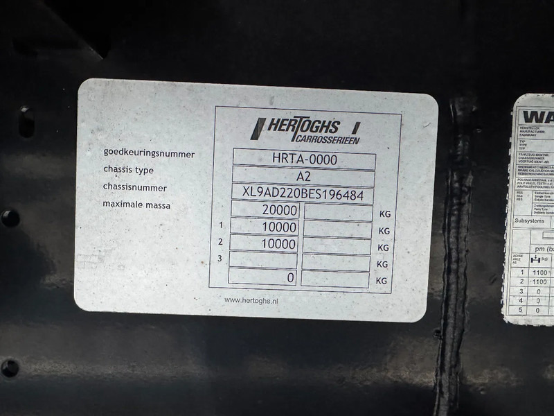 Hertoghs AC2 BPW AXLE SLIDING ROOF - Trailer dengan terpal samping: gambar 5 Hertoghs AC2 BPW AXLE SLIDING ROOF - Trailer dengan terpal samping: gambar 5