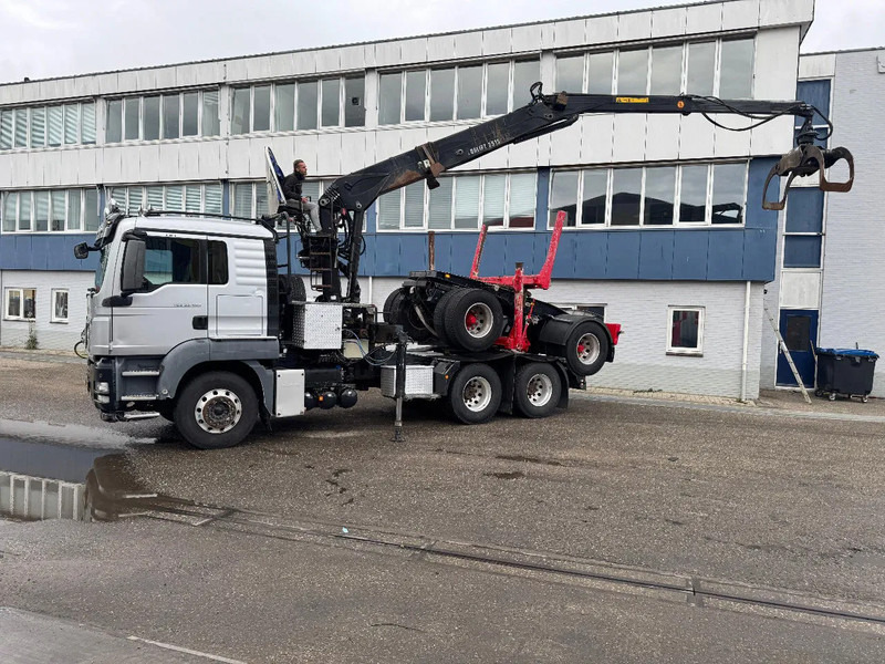 MAN TGS 33.480 6X4 + HIAB 251S.82 + TRAILER 2 AXLE KRAEMER - Truk derek: gambar 1 MAN TGS 33.480 6X4 + HIAB 251S.82 + TRAILER 2 AXLE KRAEMER - Truk derek: gambar 1