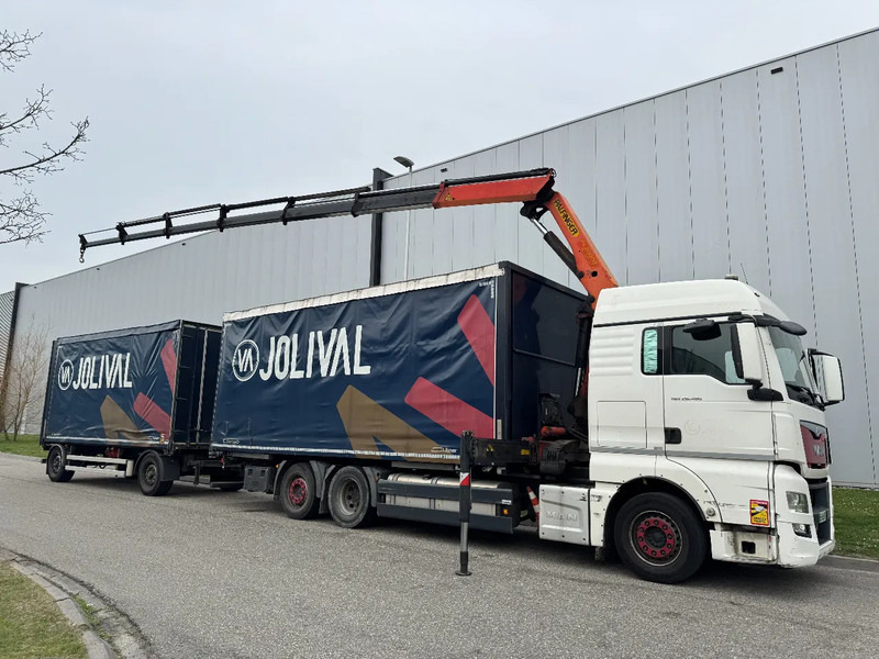 MAN TGX 26.480 6X2 - EURO 6 + PALFINGER PK20002 + REMOTE + LECITRAILER HANGER - Truk dengan terpal samping, Truk derek: gambar 5 MAN TGX 26.480 6X2 - EURO 6 + PALFINGER PK20002 + REMOTE + LECITRAILER HANGER - Truk dengan terpal samping, Truk derek: gambar 5