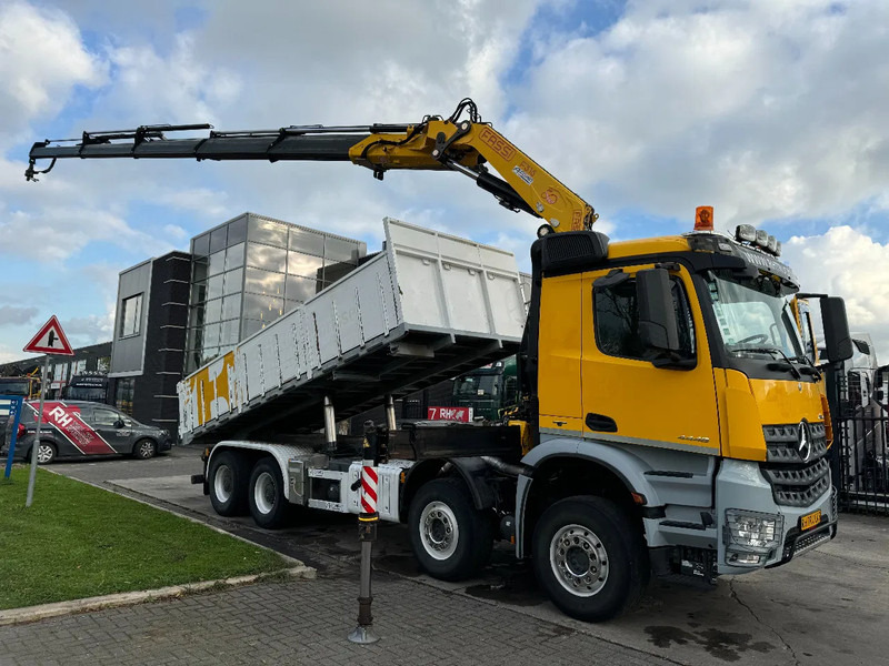 Mercedes-Benz Arocs 4448 8X4 + EURO 6 + FASSI F315 + REMOTE + KIPPER + STEERING AXLE - Truk jungkit, Truk derek: gambar 2 Mercedes-Benz Arocs 4448 8X4 + EURO 6 + FASSI F315 + REMOTE + KIPPER + STEERING AXLE - Truk jungkit, Truk derek: gambar 2