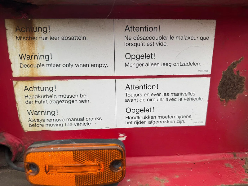 Semi-trailer mixer beton Müller-Mitteltal SF 37,5 BM LIEBHERR MIXER 3X BPW AXLE WATER TANK DEUT MOTOR: gambar 17