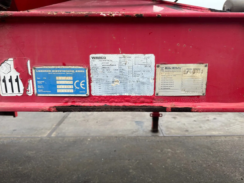 Semi-trailer mixer beton Müller-Mitteltal SF 37,5 BM LIEBHERR MIXER 3X BPW AXLE WATER TANK DEUT MOTOR: gambar 10