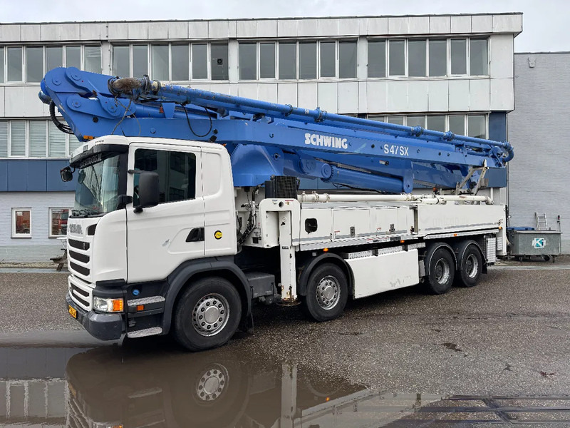 Scania G490 8X4 SCHWING S 47 R + REMOTE CONTROL HUB REDUCTION - Truk pompa beton: gambar 1 Scania G490 8X4 SCHWING S 47 R + REMOTE CONTROL HUB REDUCTION - Truk pompa beton: gambar 1