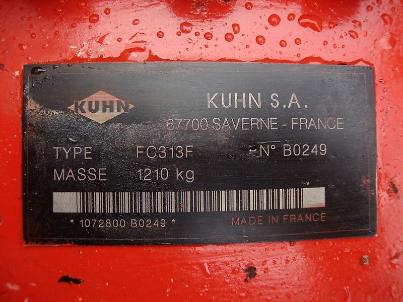 Kuhn FC 313 F - Mesin pemotong padang rumput: gambar 5 Kuhn FC 313 F - Mesin pemotong padang rumput: gambar 5