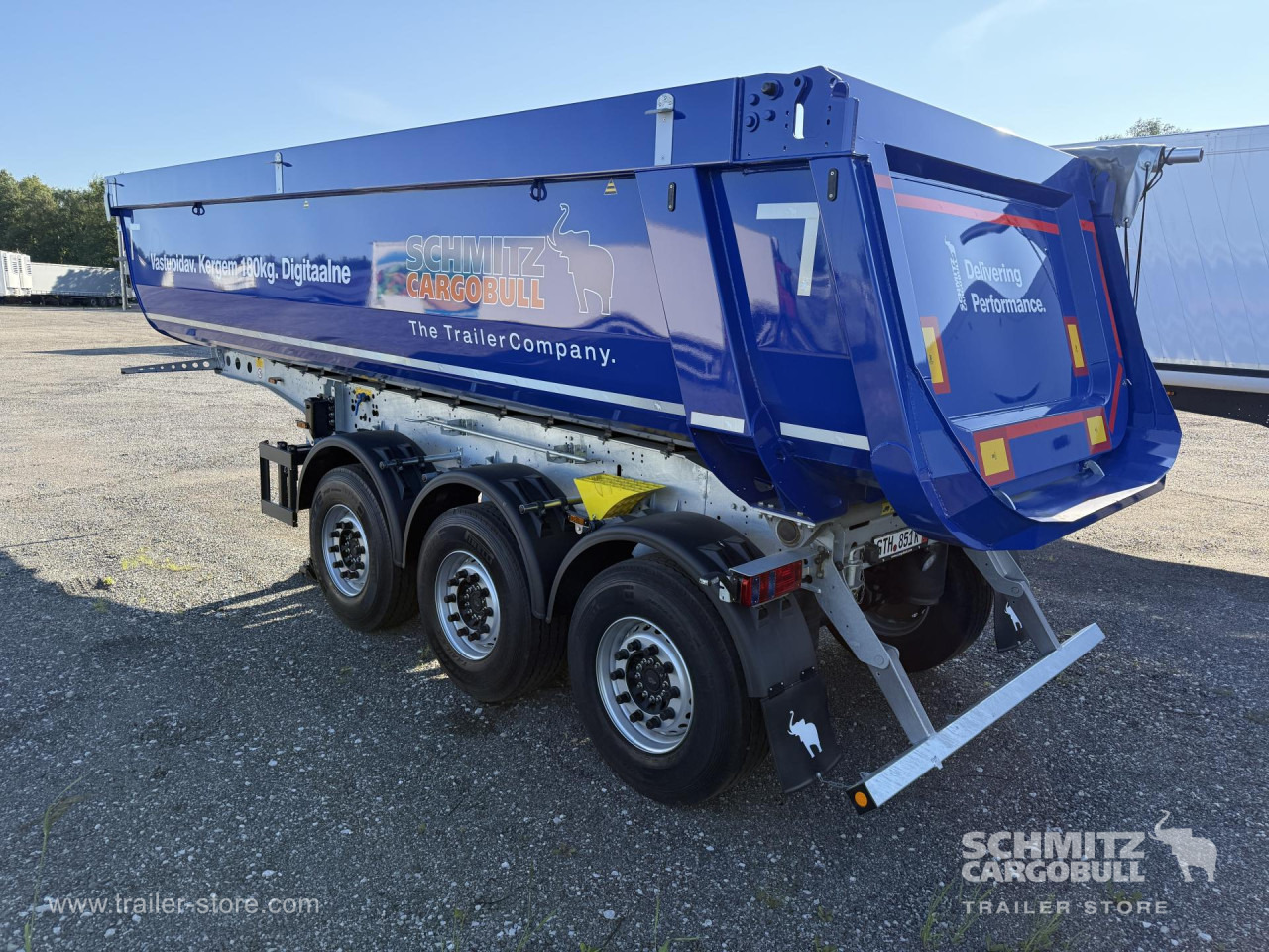 Semi-trailer jungkit baru SCHMITZ Tipper steel half pipe body 24m³: gambar 1