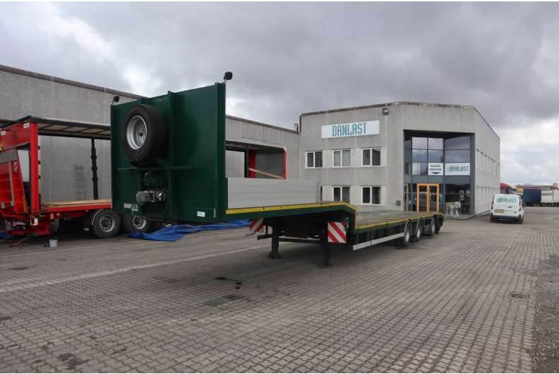 Semi-trailer HRD 3-axle Stepdeck/Tiefbettauflieger w. Extension: gambar 1