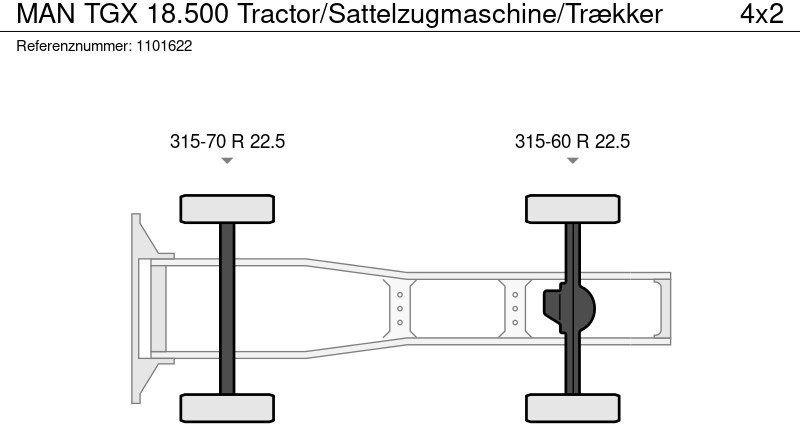 Tractor head MAN TGX 18.500 Tractor/Sattelzugmaschine/Trækker: gambar 14