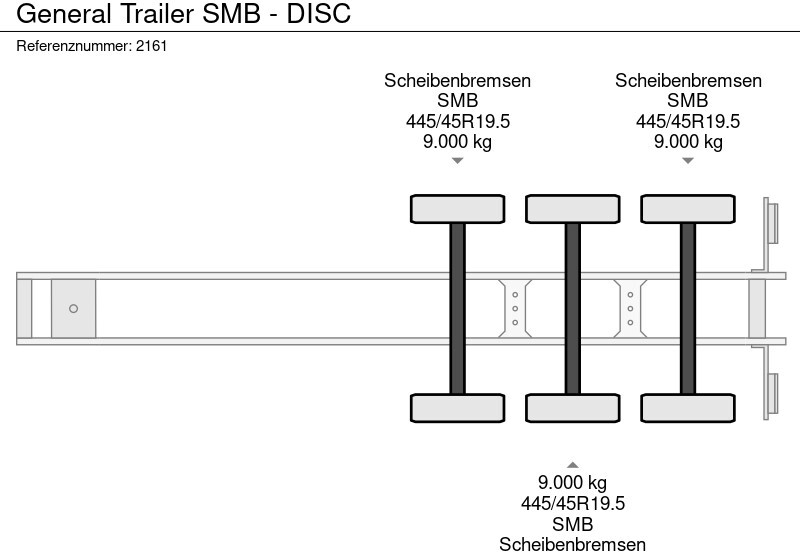 Semi-trailer flatbed General Trailer SMB - DISC: gambar 16