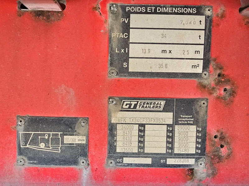 Semi-trailer dengan terpal samping General Trailer TX34F3FA - SMB - DISC: gambar 9