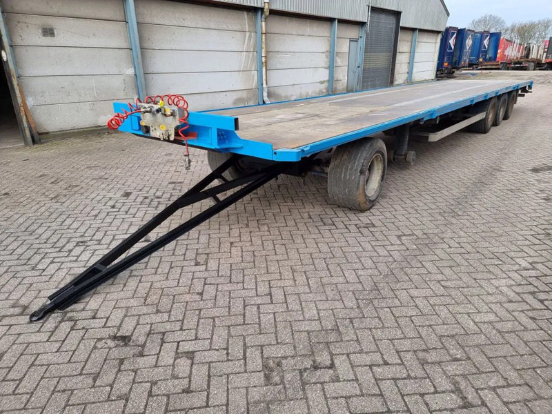 Trailer flatbed Van Hool 13.60 M LONG - 1 M HIGH - SUPER SINGLE TIRES - DRUM BRAKES: gambar 19