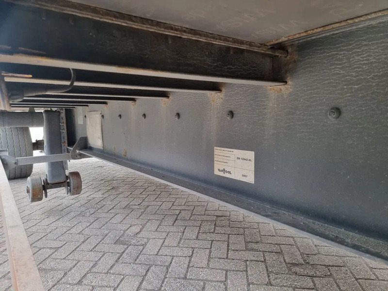 Trailer flatbed Van Hool 13.60 M LONG - 1 M HIGH - SUPER SINGLE TIRES - DRUM BRAKES: gambar 16