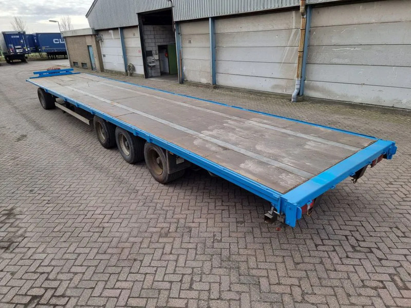 Trailer flatbed Van Hool 13.60 M LONG - 1 M HIGH - SUPER SINGLE TIRES - DRUM BRAKES: gambar 6