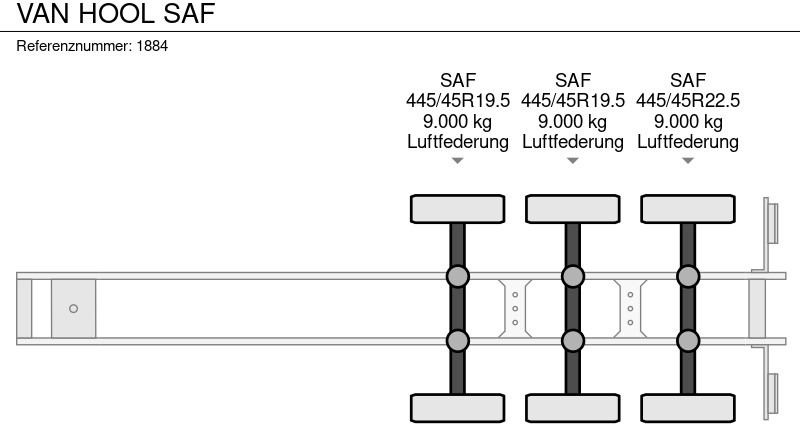 Semi-trailer dengan terpal samping Van Hool SAF: gambar 18 Semi-trailer dengan terpal samping Van Hool SAF: gambar 18