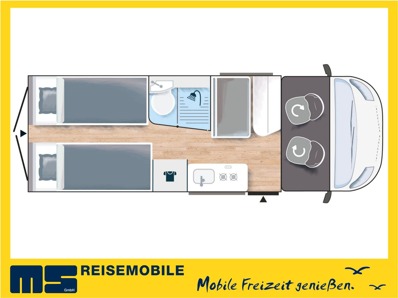 Chausson V697 FIRST LINE / ZUBEHÖR - PAKET / EINZELBETTEN - Mobil kemping: gambar 2 Chausson V697 FIRST LINE / ZUBEHÖR - PAKET / EINZELBETTEN - Mobil kemping: gambar 2