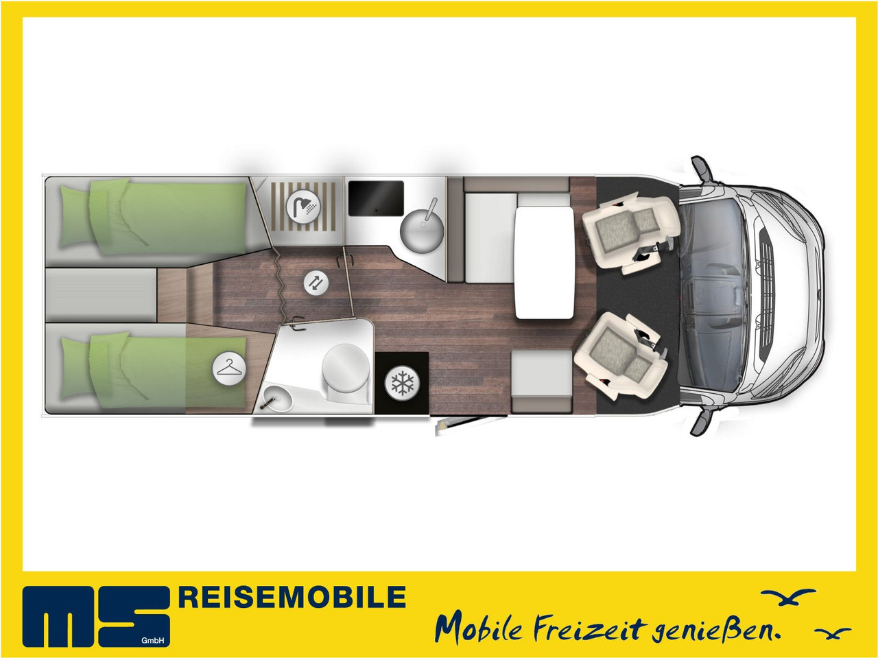 Forster T 745 EB / MODELL 2026 / EINZELBETTEN & RAUMBAD - Mobil rumah semi-terintegrasi: gambar 2 Forster T 745 EB / MODELL 2026 / EINZELBETTEN & RAUMBAD - Mobil rumah semi-terintegrasi: gambar 2