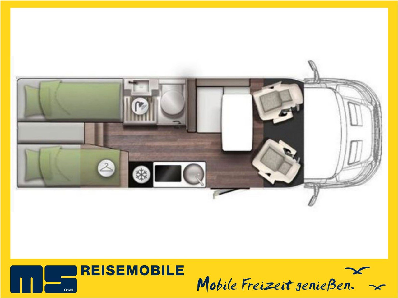 HYMER / ERIBA / HYMERCAR EXSIS T 588 / SAT / AHK / NAVI / EINZELBETTEN - Mobil rumah semi-terintegrasi: gambar 2 HYMER / ERIBA / HYMERCAR EXSIS T 588 / SAT / AHK / NAVI / EINZELBETTEN - Mobil rumah semi-terintegrasi: gambar 2